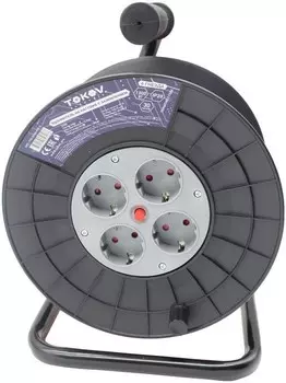 Удлинитель TOKOV ELECTRIC TKE-SK30-075-Z на катушке 4х30м с заземл. 6А IP20 3х0.75