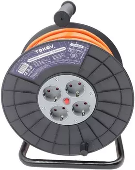 Удлинитель TOKOV ELECTRIC TKE-SK50-15-Z на катушке 4х50м с заземл. 16А IP20 3х1.5