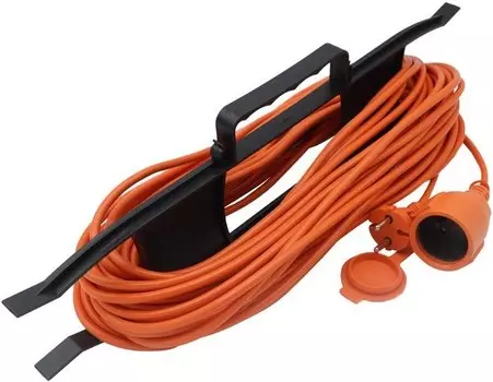 Удлинитель TOKOV ELECTRIC TKE-SR20-075 на рамке 1х20м без заземл. 6А IP44 2х0.75 с защ. Крышкой