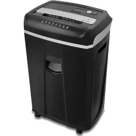 Уничтожитель бумаг Office Kit S243 3,9x38 OK3938S243 секр.P-4, фрагменты, 26лист., 34лтр., скрепки, скобы, пл.карты, CD