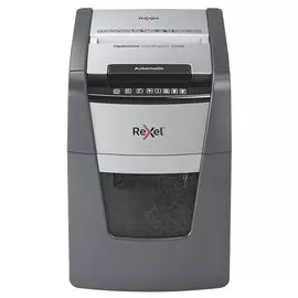 Уничтожитель бумаг Rexel Optimum Auto+ 100M секр.4/P-5, фрагменты 2x15мм/100л/34лтр., скрепки/скобы/плкарты