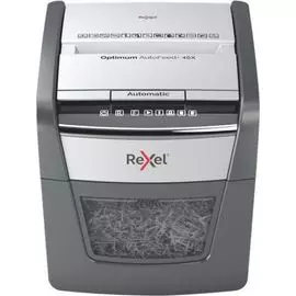Уничтожитель бумаг Rexel Optimum Auto 45X с 2020045XEU секр.3/P-4, фрагменты 4x28мм/45л/20лтр., скре