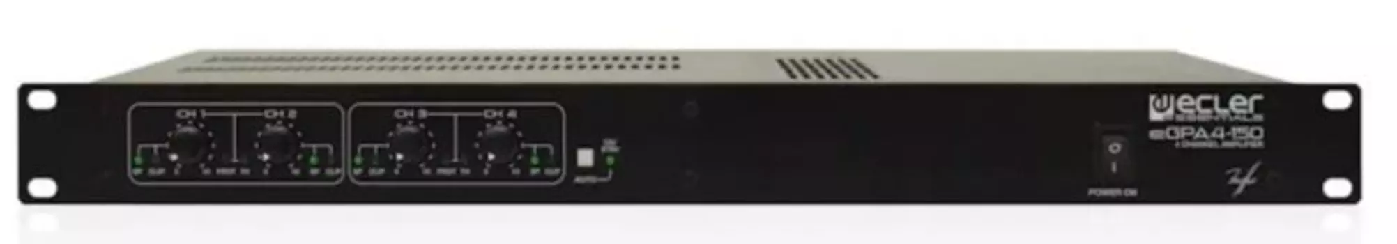 Усилитель мощности Ecler eGPA4-150 класса D 4x145 Вт – 4 Ом, 4x74 Вт – 8 Ом, 2х290 Вт – 8 Ом