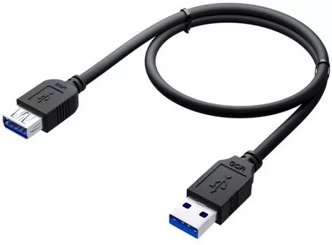 Удлинитель USB 3.0 Greenconnect GCR-52701 2.0m, AM/AF, черный