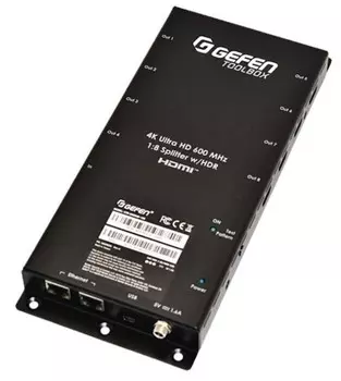 Усилитель-распределитель Gefen GTB-UHD600-18S-RT 1:8 сигналов HDMI 2.0 (4K/60) с автоматическим масштабированием до 1080p