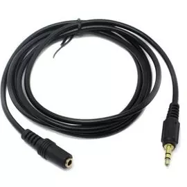 Удлинитель звуковой Exegate EX-CCA-423-1.5 EX284943RUS 3.5mm Jack M/3.5mm Jack F, 1,5м, позолоченные контакты