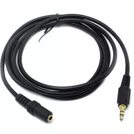 Удлинитель звуковой Exegate EX-CCA-423-5.0 EX205310RUS 3.5mm Jack M/3.5mm Jack F, 5м, позолоченные контакты