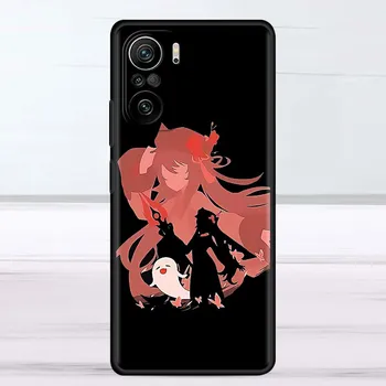 Чехол Anime Genshin Impact для Xiaomi Redmi Note 11 10 9 Pro K40 10S 9S 9A 9C, чехол для телефона 9T 8 8T 7 11T, силиконовый чехол Redmi K40 Pro