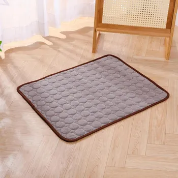 Охлаждающий коврик Pet Ice Silk — летний комфорт для собак и кошек XS (40*30cm) серый