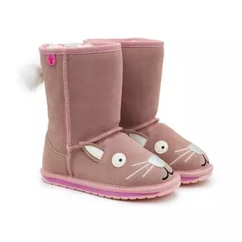 Детские сапоги из овчины (угги) EMU Australia, розовые