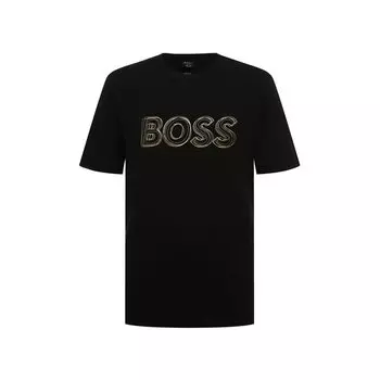 Хлопковая футболка BOSS