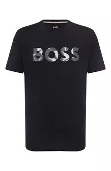 Хлопковая футболка BOSS