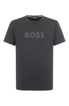 Хлопковая футболка BOSS