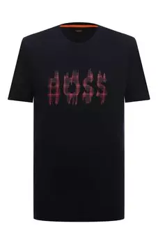 Хлопковая футболка BOSS Orange