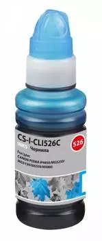 Чернила Cactus CS-I-CLI526C голубой фл. 100мл для Canon Pixma iP4850/MG5250/MG5150/iX6550