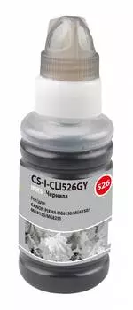 Чернила Cactus CS-I-CLI526GY серый фл. 100мл для Canon Pixma iP4850/MG5250/MG5150/iX6550
