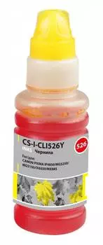 Чернила Cactus CS-I-CLI526Y желтый фл. 100мл для Canon Pixma iP4850/MG5250/MG5150/iX6550