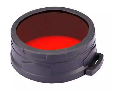 Фильтр для фонарей Nitecore NFR70 красный d70мм