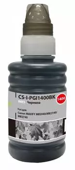 Чернила Cactus CS-I-PGI1400BK черный фл. 100мл для Canon MAXIFY MB2040/MB2140/MB2740