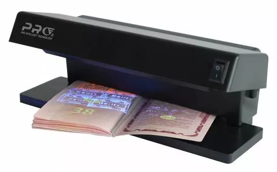 Детектор банкнот PRO 12 LED черный (т-06349)