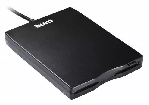 Дисковод 3.5" Buro BUM-USB FDD 1.44Мб внешний черный