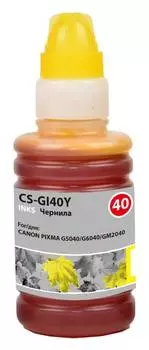 Чернила Cactus CS-GI40Y желтый фл. 70мл для Canon Pixma G5040/G6040/GM2040