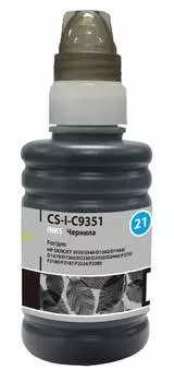 Чернила Cactus CS-I-C9351 черный фл. 100мл для HP DJ 3920/3940/D1360/D1460/D1470/D1560/D2330/D2430/D2460