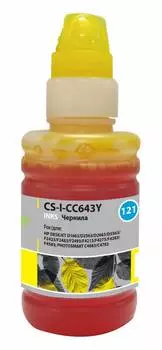 Чернила Cactus CS-I-CC643Y желтый фл. 100мл для HP DJ D1663/D2563/D2663/D5563/PS C4683/C4783