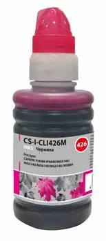 Чернила Cactus CS-I-CLI426M пурпурный фл. 100мл для Canon Pixma MG5140/5240/6140/8140/MX884