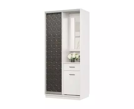 Прихожая Маршал (2400 мм, 600 мм, Закрытые, Белый, 1000 мм)