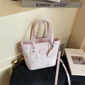 Printed bag women s summer new messenger bag small bag high fashion hand bag bucket bag синий