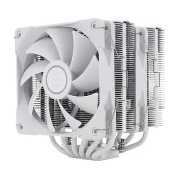 Кулер для процессора Thermalright Peerless Assassin 120 White для Socket/115x/1200/1700/1851/2011/2011-3/2066/AM4/AM5, 120 мм, 1500rpm, 25.6 дБА, 4-pin PWM, Al+Cu (PA120-WHITE)