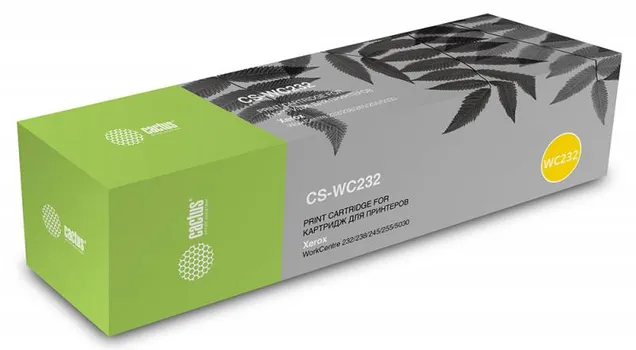 Картридж Cactus CS-WC232 006R01046 черный для Xerox WC 232/238/245/255/5030 (32000стр.)