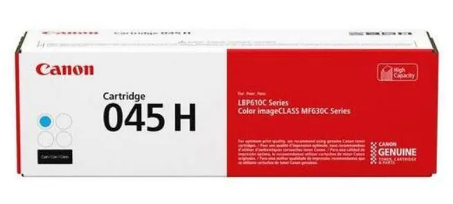 Картридж Canon 045H 1245C002 для i-SENSYS LBP611Cn/LBP613Cdw/MF631Cn/MF633CDW/MF635Cx (2200 стр), голубой