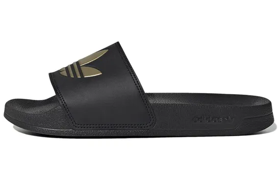 Шлепанцы и сланцы Adilette Women's Adidas Originals Lite Slide 'Black Matte Gold' Women's