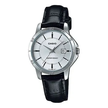Часы CASIO Quartz Waterproof Silver Dial Silver Analog, цвет silver