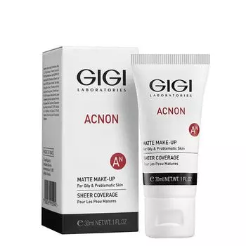 GIGI Крем-тон матирующий для лица / ACNON Matte makeup 30 мл