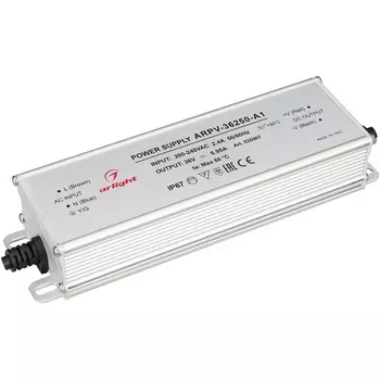 Блок питания ARPV-36250-A1 (36V, 6.95A, 250W) (Arlight, IP67 Металл) 035967