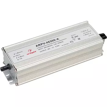 Блок питания ARPV-48300-A (48V, 6.25A, 300W) (Arlight, IP67 Металл) 028198(1)
