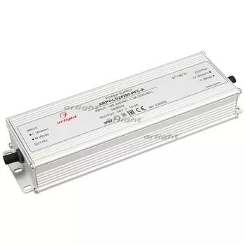 Блок питания ARPV-LG24250-PFC-A (24V, 10.4A, 250W) (Arlight, IP67 Металл) 030020