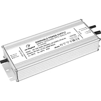 Блок питания ARPV-UH24400-PFC-DALI2-PH (24V, 16.7A, 400W) (Arlight, IP67 Металл) 025655(2)