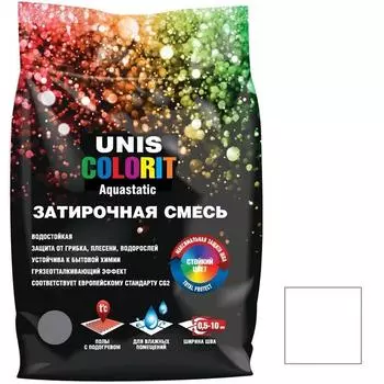 Затирка для швов Unis Colorit белая 2 кг