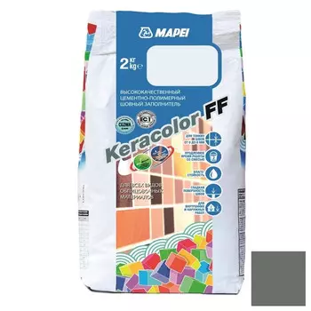 Затирка цементная Mapei Keracolor FF №113 темно-серая 2 кг