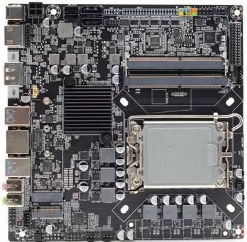 Материнская плата mini-ITX Afox AFH610-MI-V2 (LGA1700, H610, 2*DDR4, 2*SATA 6G, M.2, 4*USB 3.2, HDMI, DP)