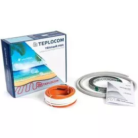 Мат нагревательный Бастион TEPLOCOM НК-21-400 Вт 21м, 2,4–3,3 кв.м, 400Вт, высокопрочная и теплостойкая изоляция из сшиваемого полиэтилена, оболочка и