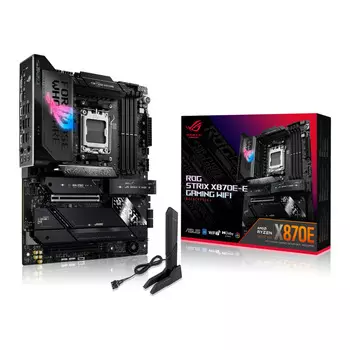 Материнская плата ATX ASUS ROG STRIX X870E-E GAMING WIFI (AM5, AMD X870, 4*DDR5 (8000), 4*SATA 6G RA