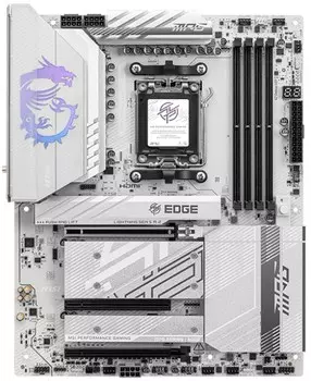 Материнская плата ATX MSI MPG B850 EDGE TI WIFI (AM5, AMD B850, 4*DDR5, 3*PCIE, 4*M.2, WiFi, BT, 3*TypeC, 3*USB 3.2, 4*USB 2.0, 4*SATA, HDMI)