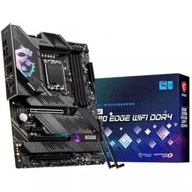 Материнская плата ATX MSI MPG Z690 EDGE WIFI DDR4 (LGA1700, Z690, 4*DDR4(5200MHz), 6*SATA 6G RAID, 4*M.2, 4*PCIE, 7.1CH, 2.5Glan, WiFi, BT, HDMI, DP,