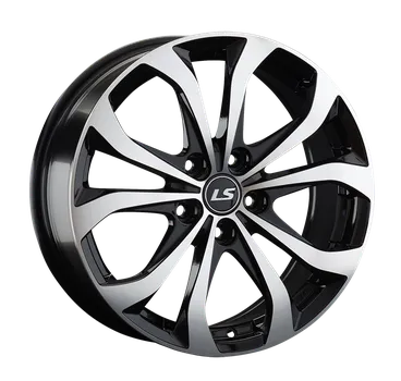 Диски R17 5x114,3 7J ET45 D67,1 LS Wheels 843 BKF