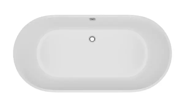 Ванна из литьевого мрамора Delice Olivia 165х80 белый